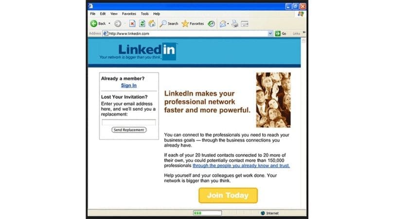 linkedin 2003